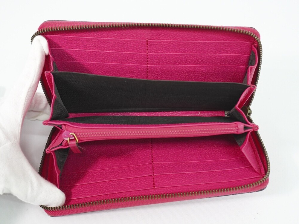 Gucci Vintage Logo Zip Around Leather Long - Picture 5 of 15